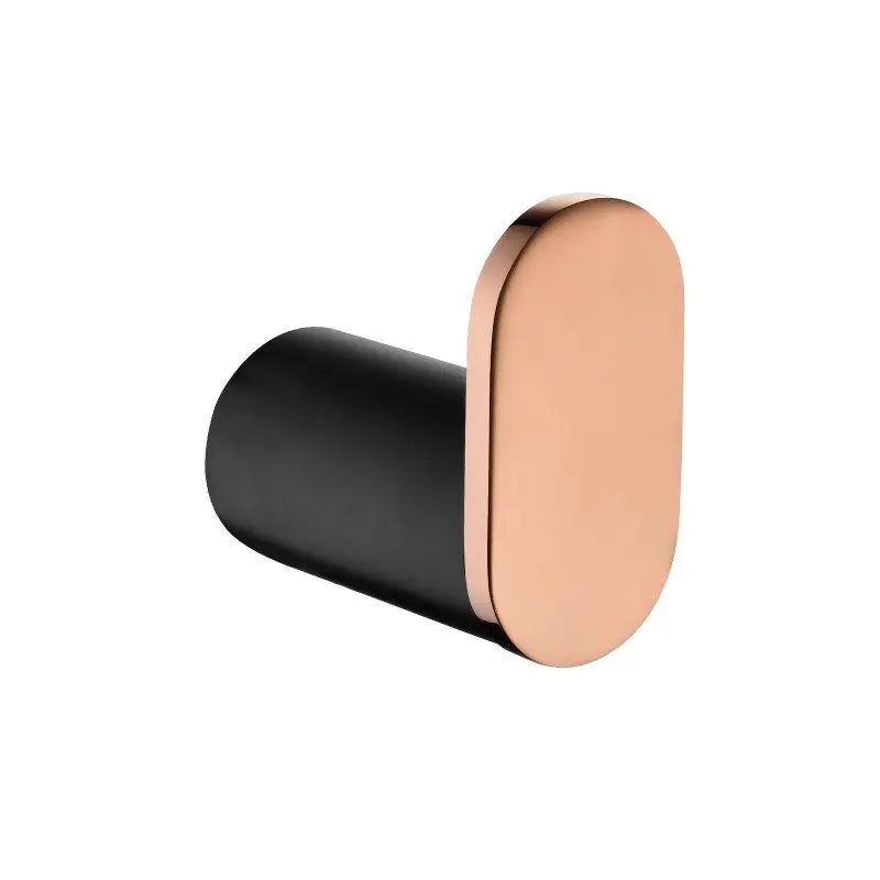 Esperia Matt Black & Copper Round Robe Hook