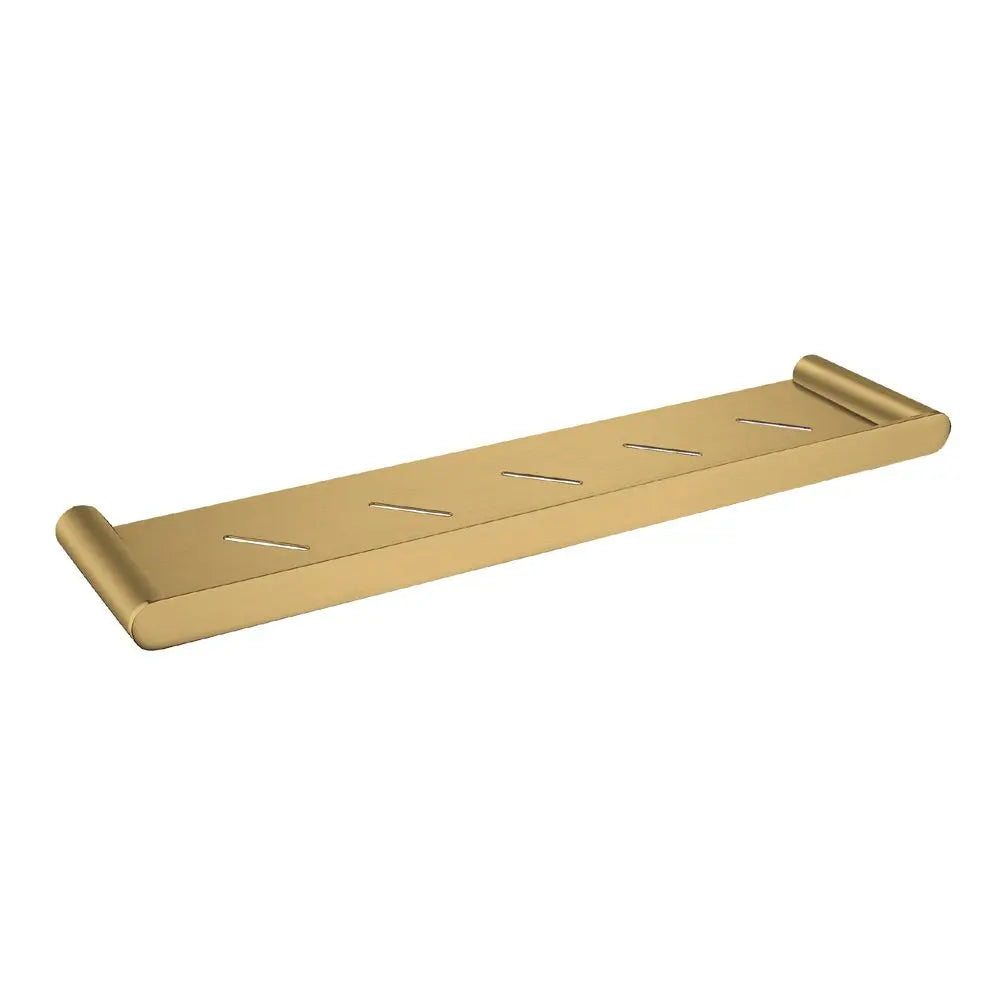 Esperia Brushed Yellow Gold Shower Shelf