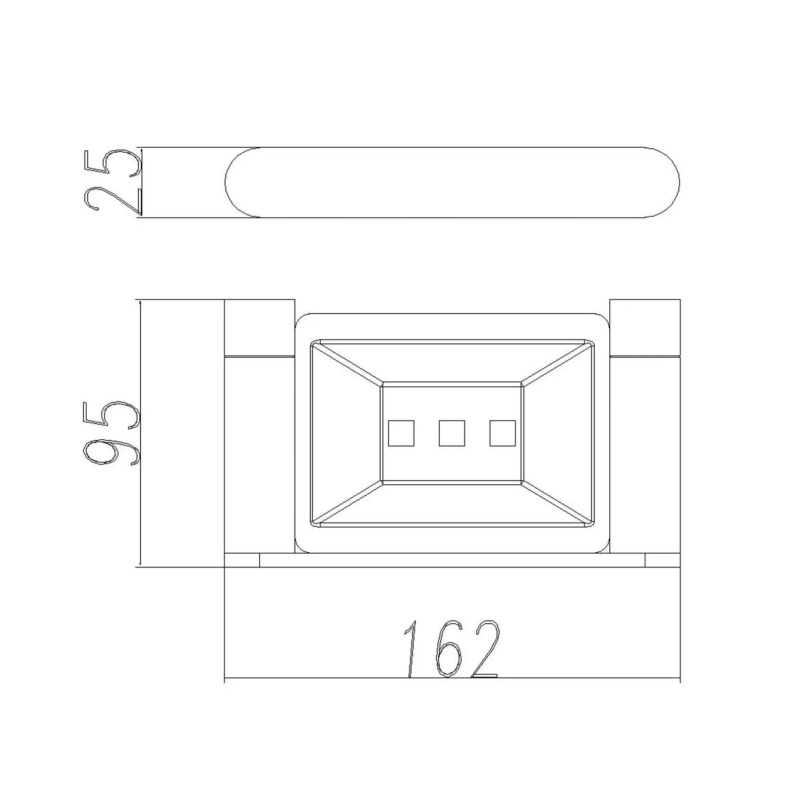 Esperia Matte Black & Chrome  Soap Dish Holder