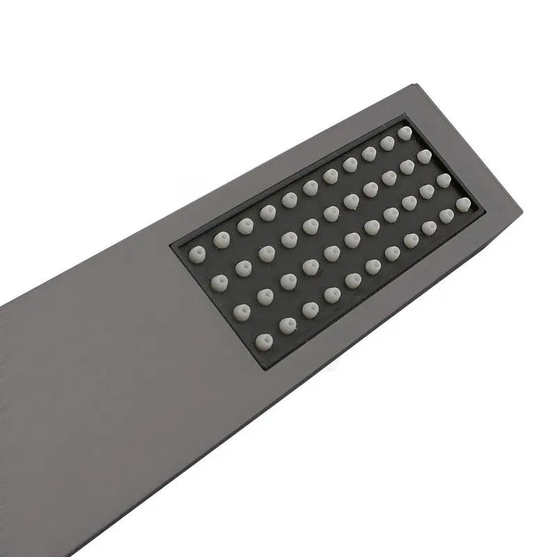 Esperia Square Solid Brass Gun Metal Grey Hand Shower Spray