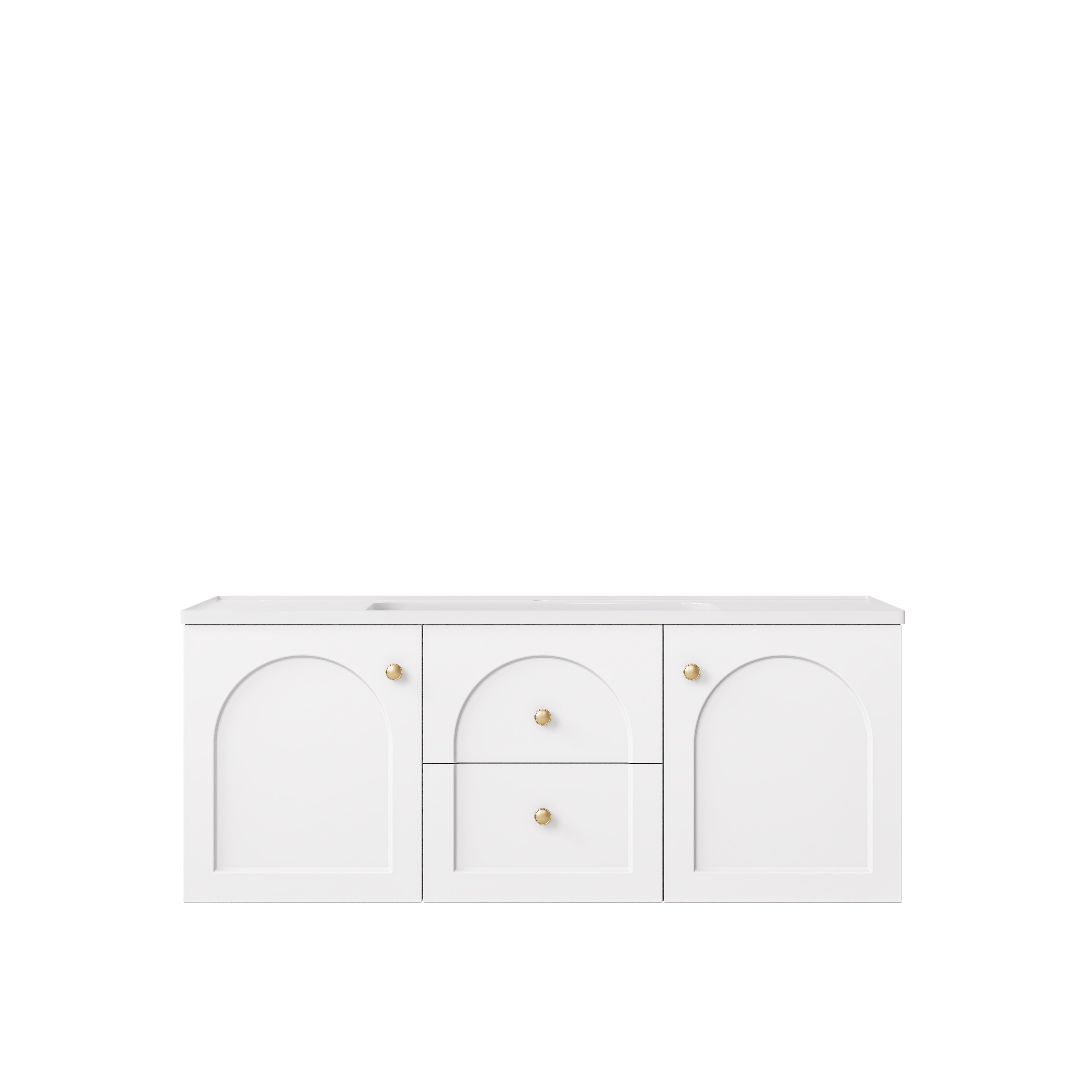 Chester Federation Wall Hung PVC Cabinet Matte White