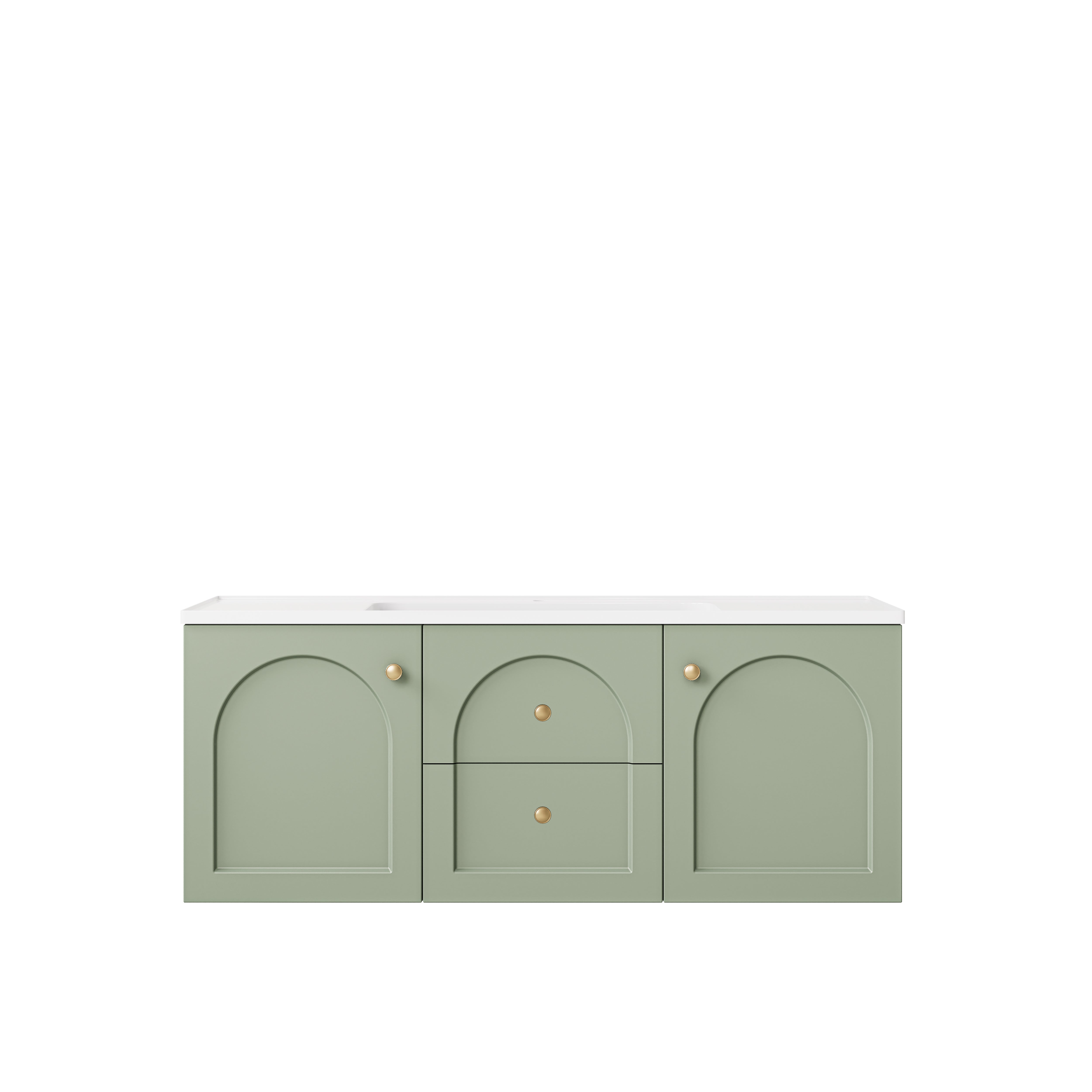 Chester Federation Wall Hung PVC Cabinet Olive Green