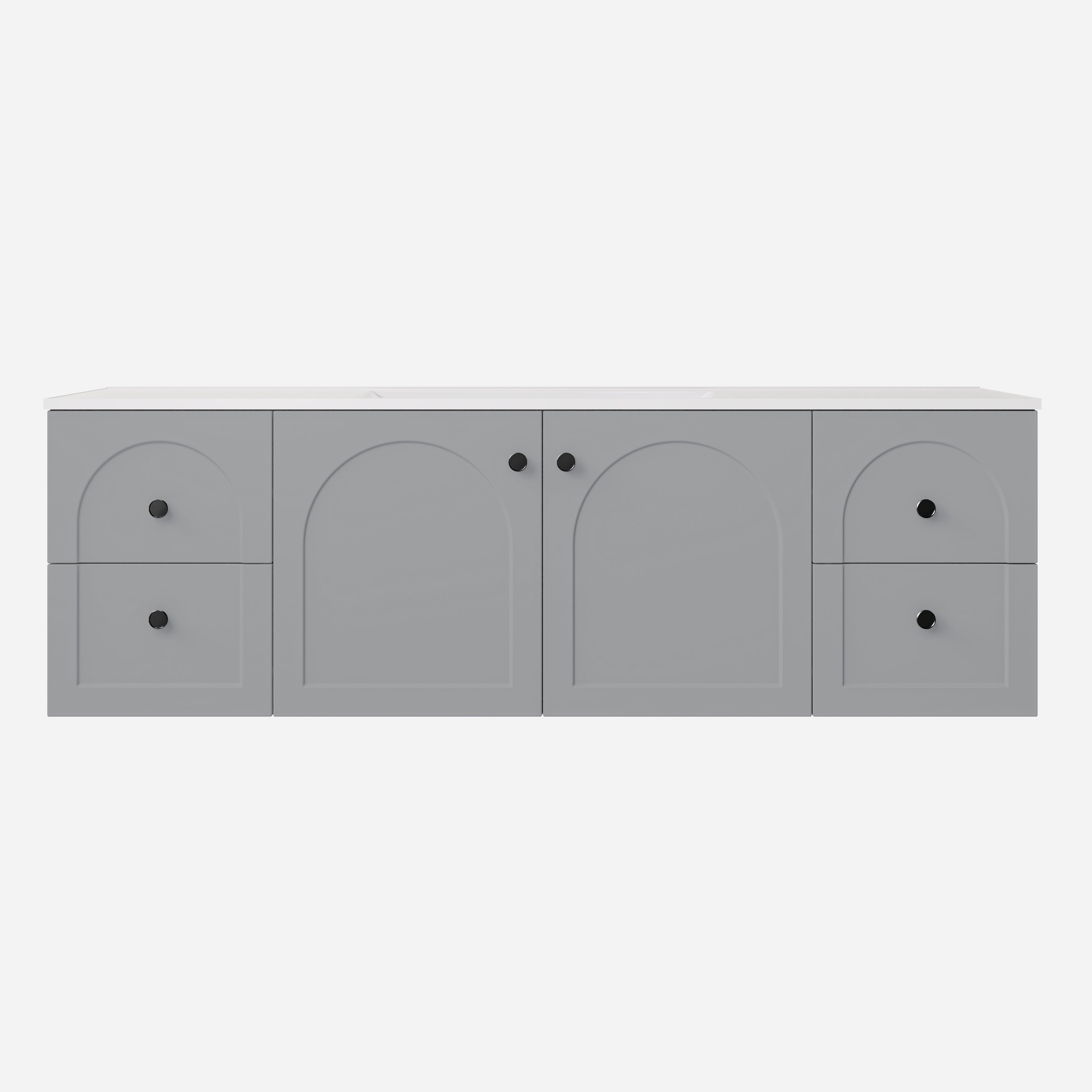 Chester Federation Wall Hung PVC Cabinet Matte Grey