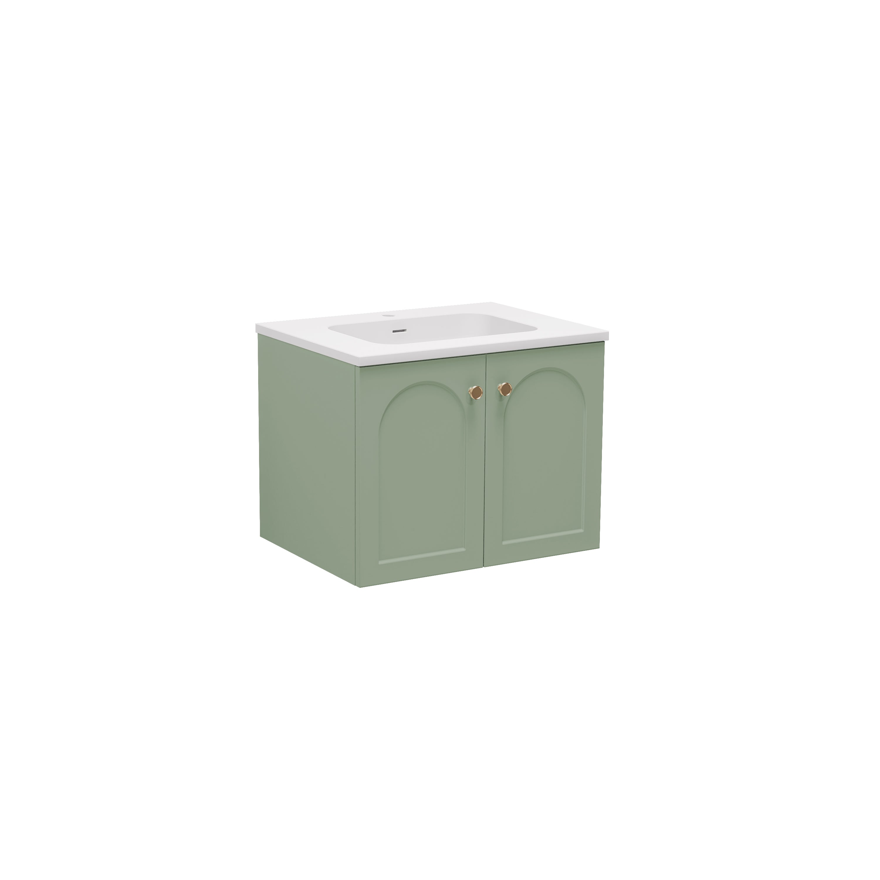 Chester Federation Wall Hung PVC Cabinet Olive Green