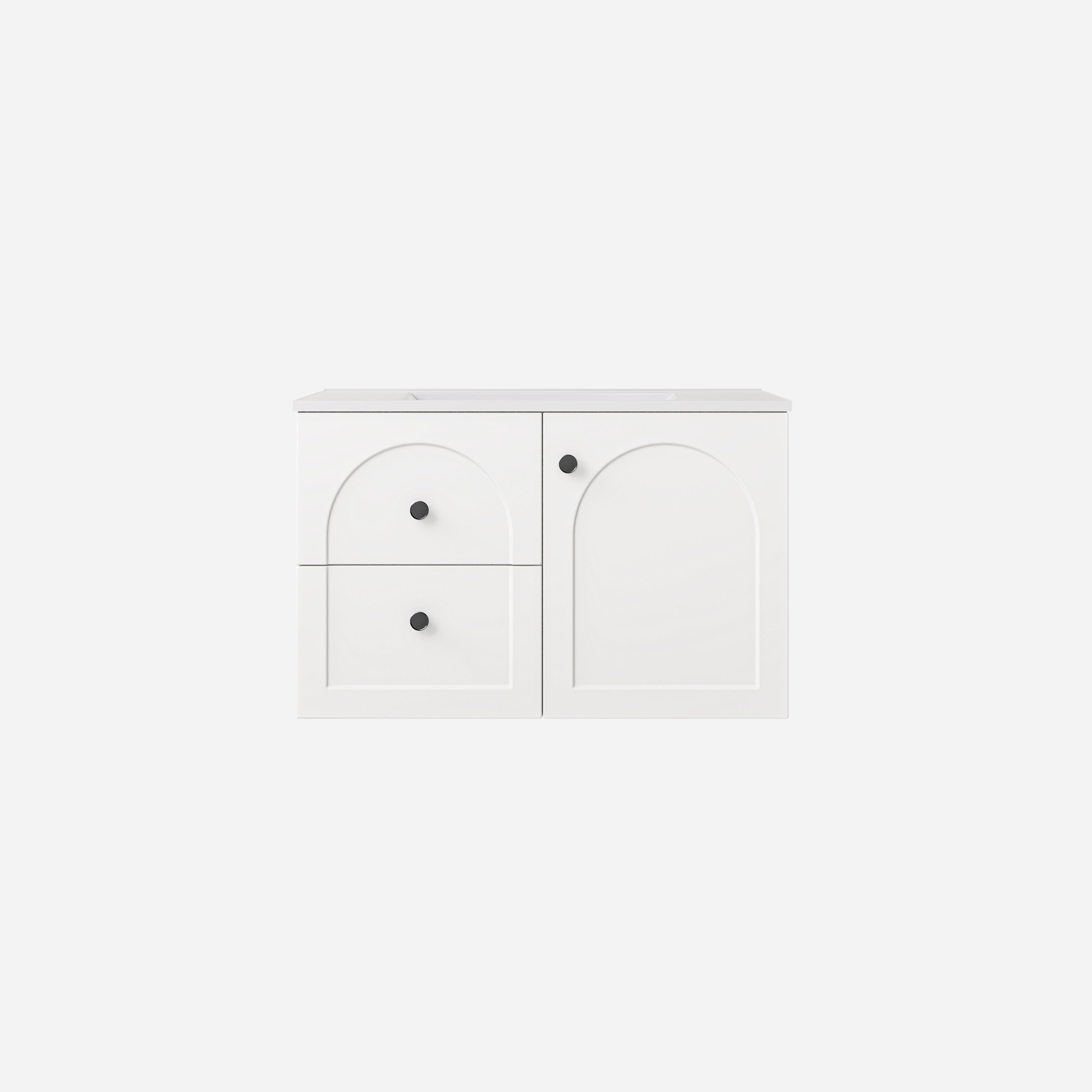 Chester Federation Wall Hung PVC Cabinet Matte White
