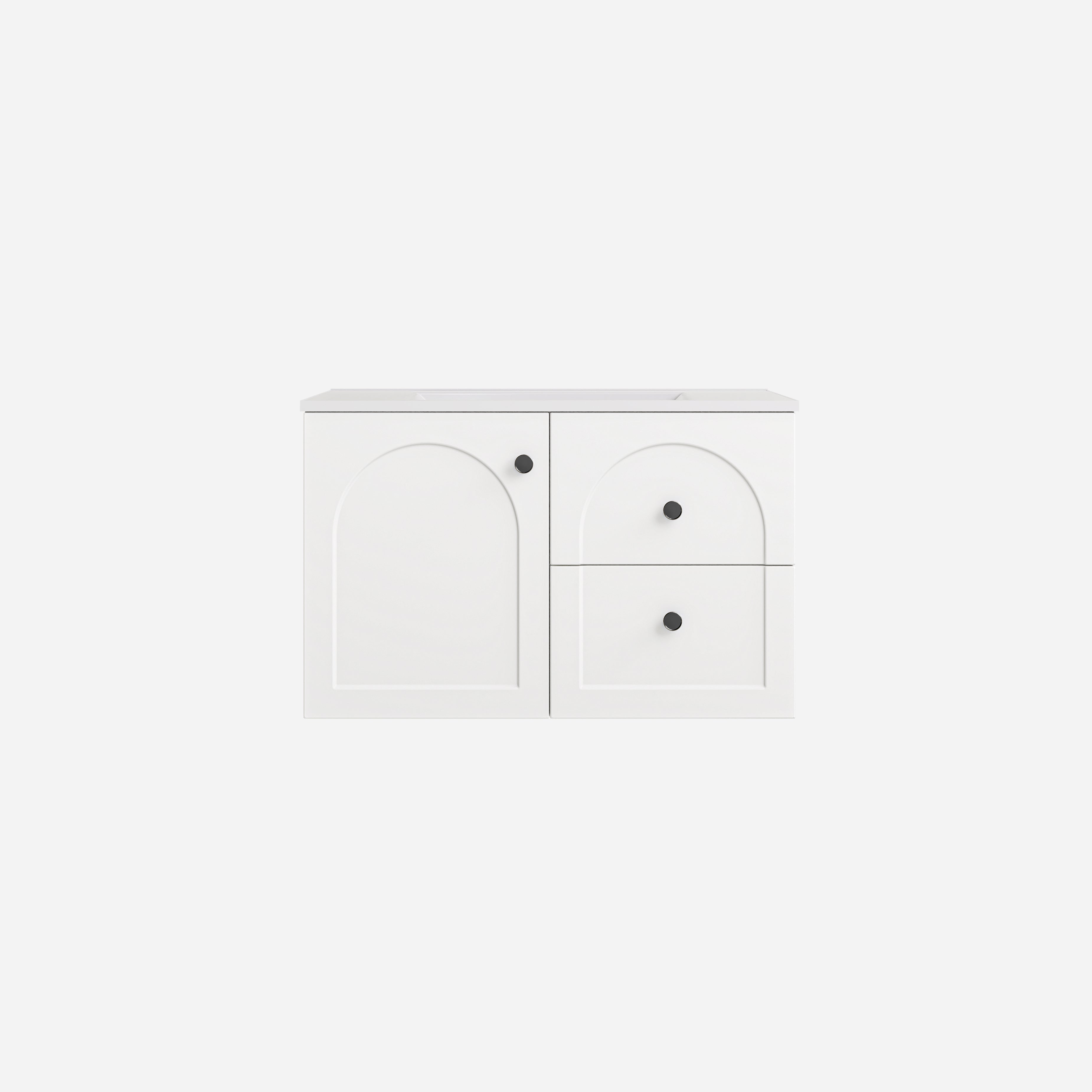 Chester Federation Wall Hung PVC Cabinet Matte White