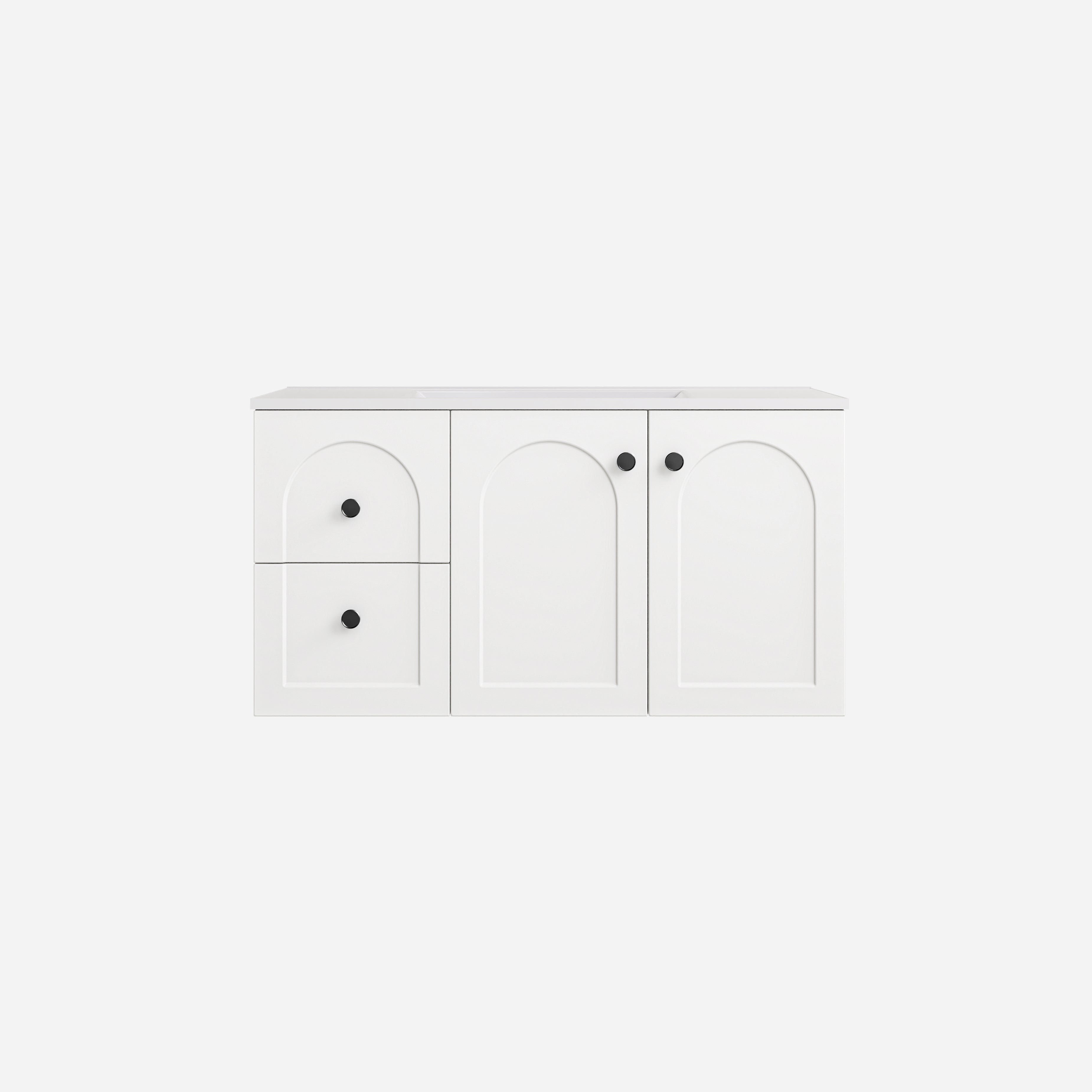 Chester Federation Wall Hung PVC Cabinet Matte White
