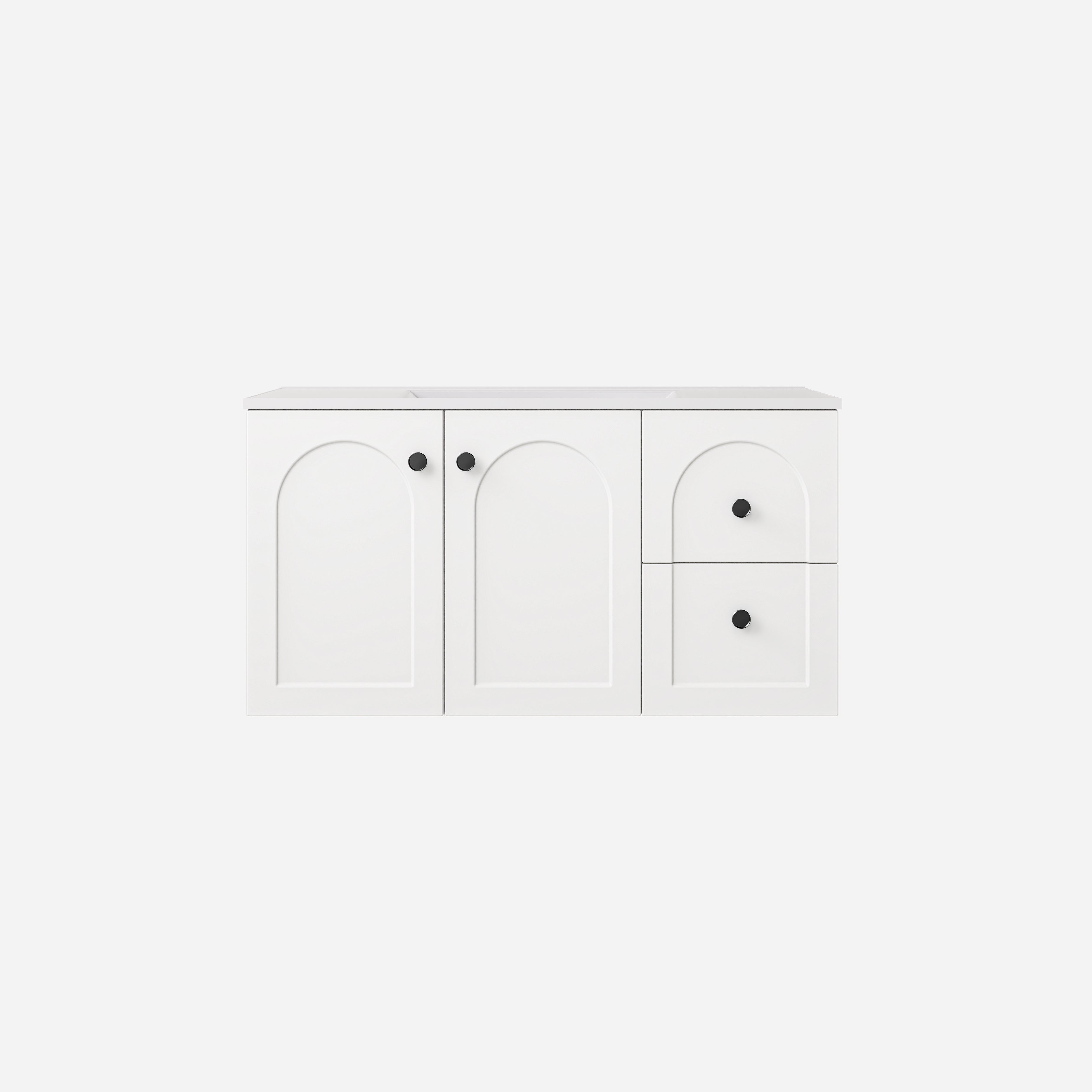 Chester Federation Wall Hung PVC Cabinet Matte White
