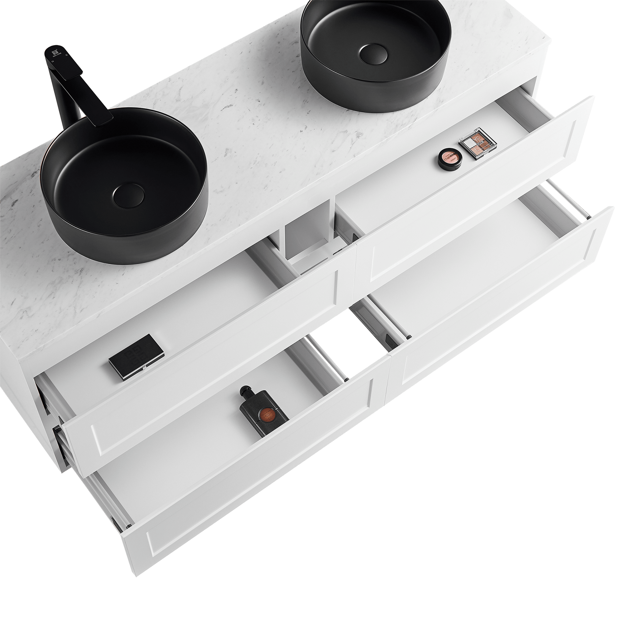 Fremantal PVC Waterproof  Wall Hung Bathroom Vanity  Matte White