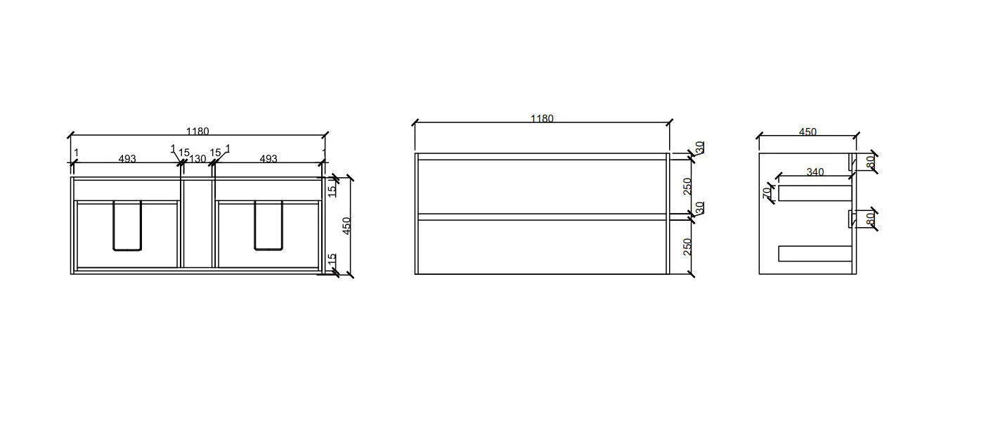 Hera Wallhung Vanity Tas Oak