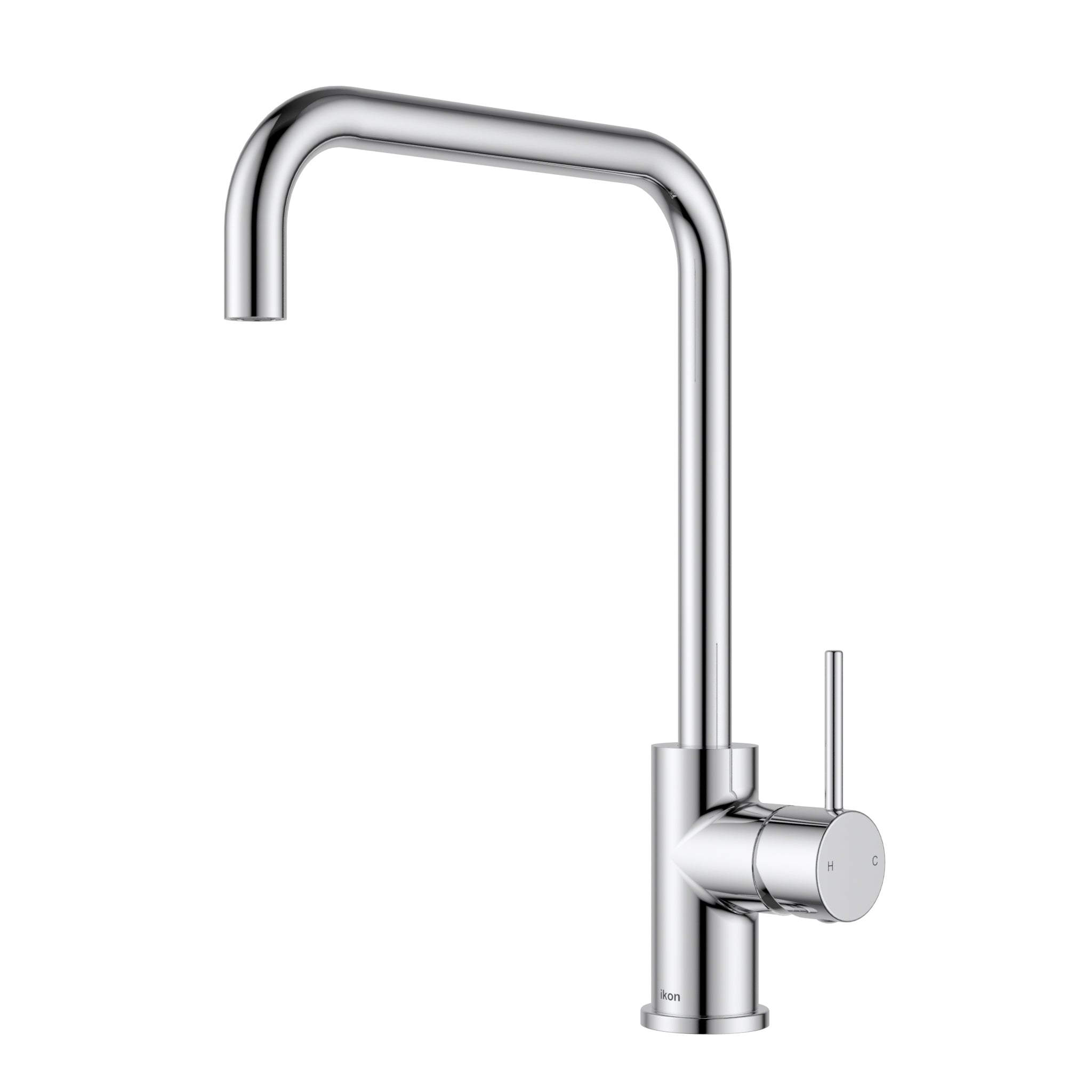 Ikon Hali Squareneck Kitchen And Laundry Sink Mixer Chrome