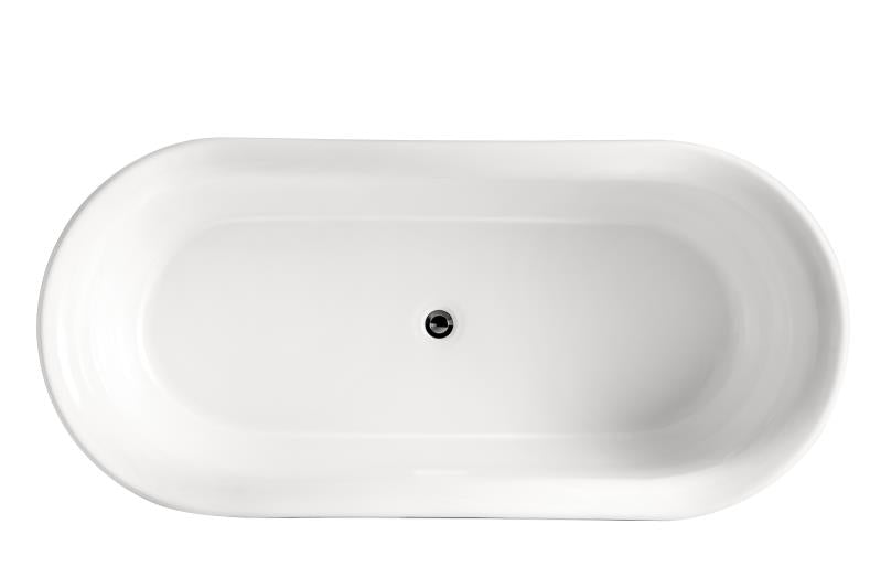 Frenmantle 1700mm Freestanding Bathtub Matt White