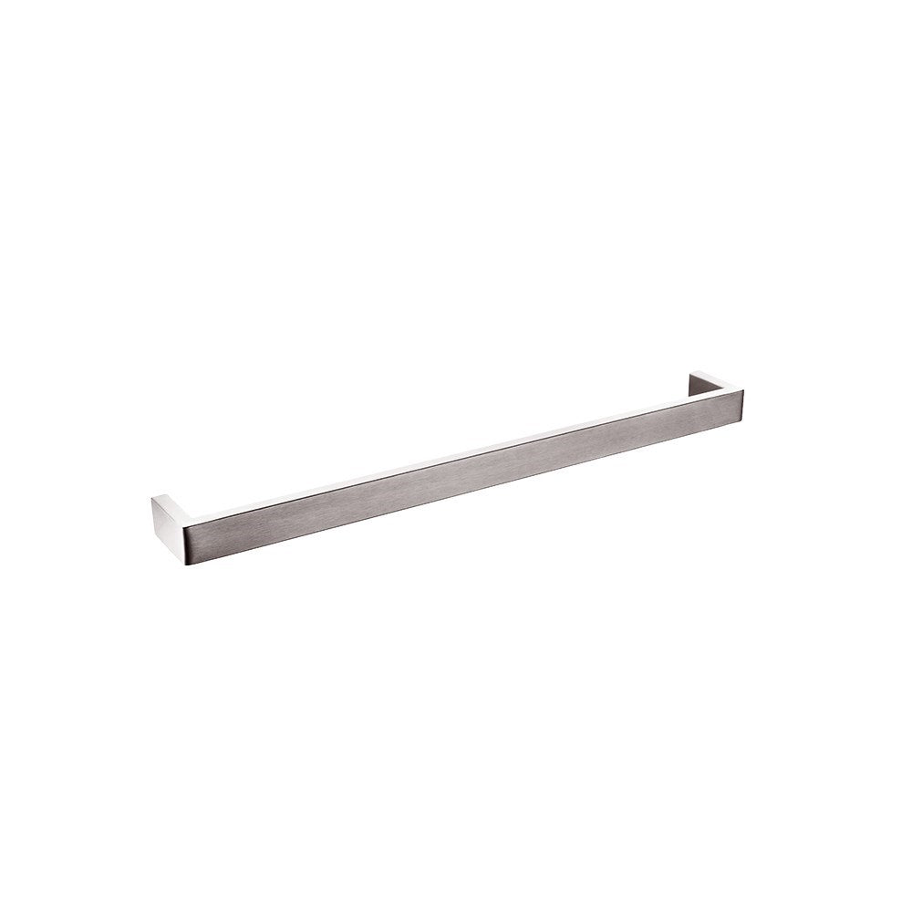 IVANO - 600mm Brushed Nickel Single Towel Rail