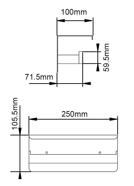 IVANO - Chrome Toilet Paper Holder