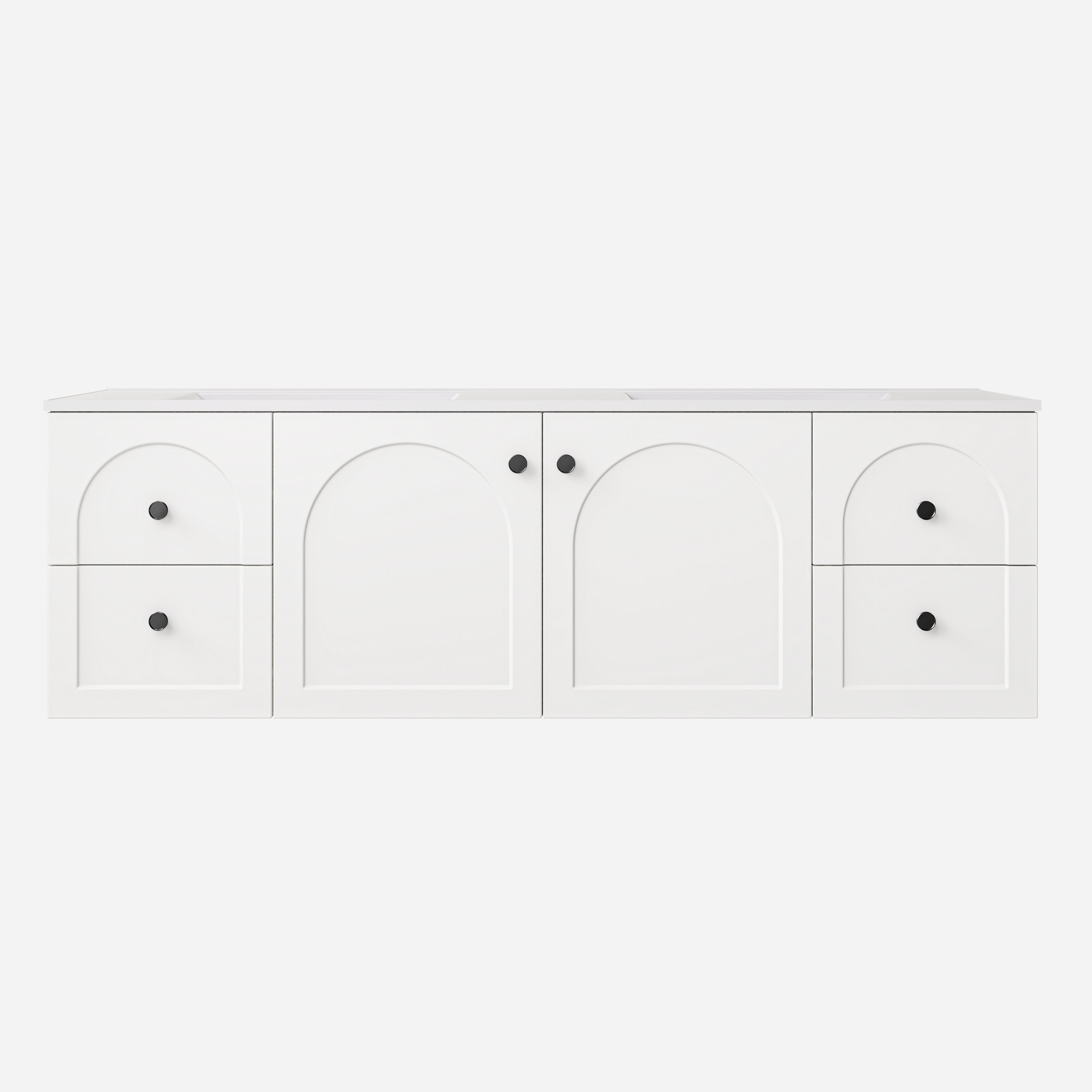 Chester Federation Wall Hung PVC Cabinet Matte White