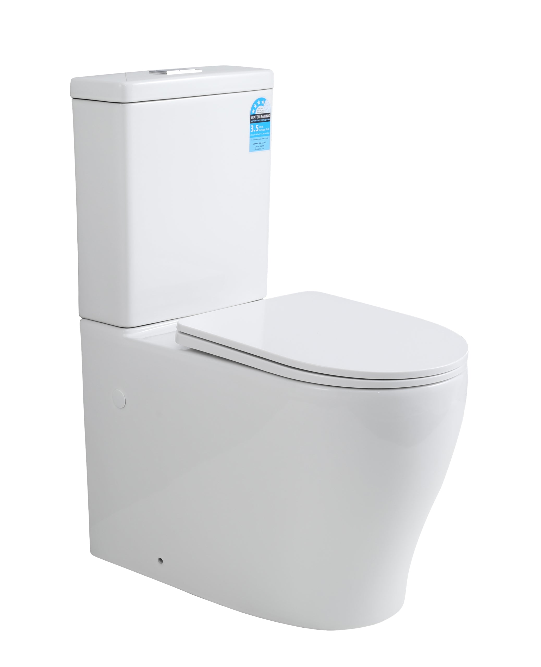 Zeus Back To Wall Rimless Tornado Toilet Suite