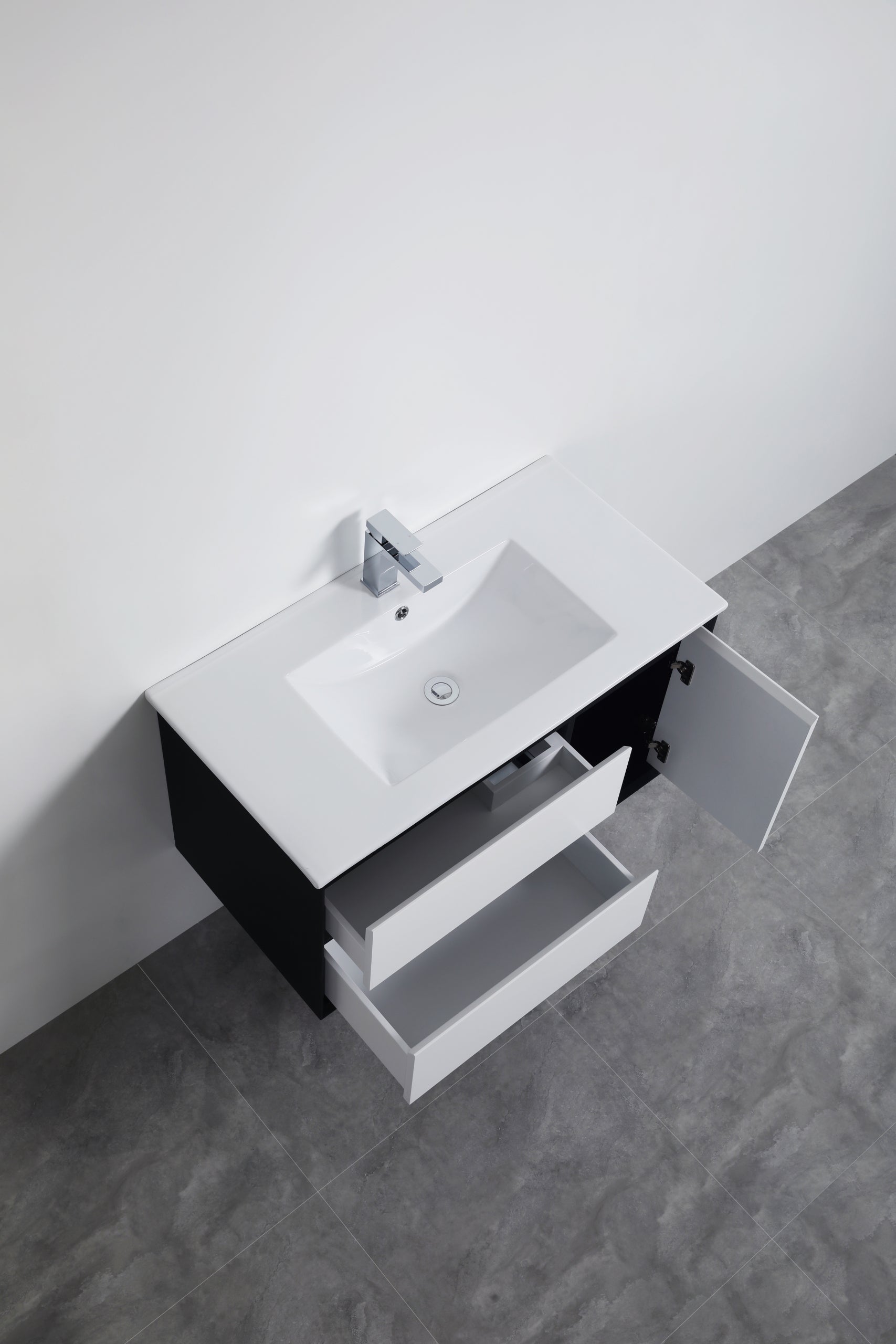 Petra PVC Wall Hung Bathroom Vanity White