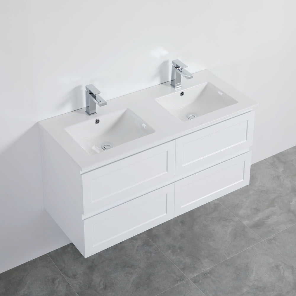 Fremantal PVC Waterproof  Wall Hung Bathroom Vanity  Matte White