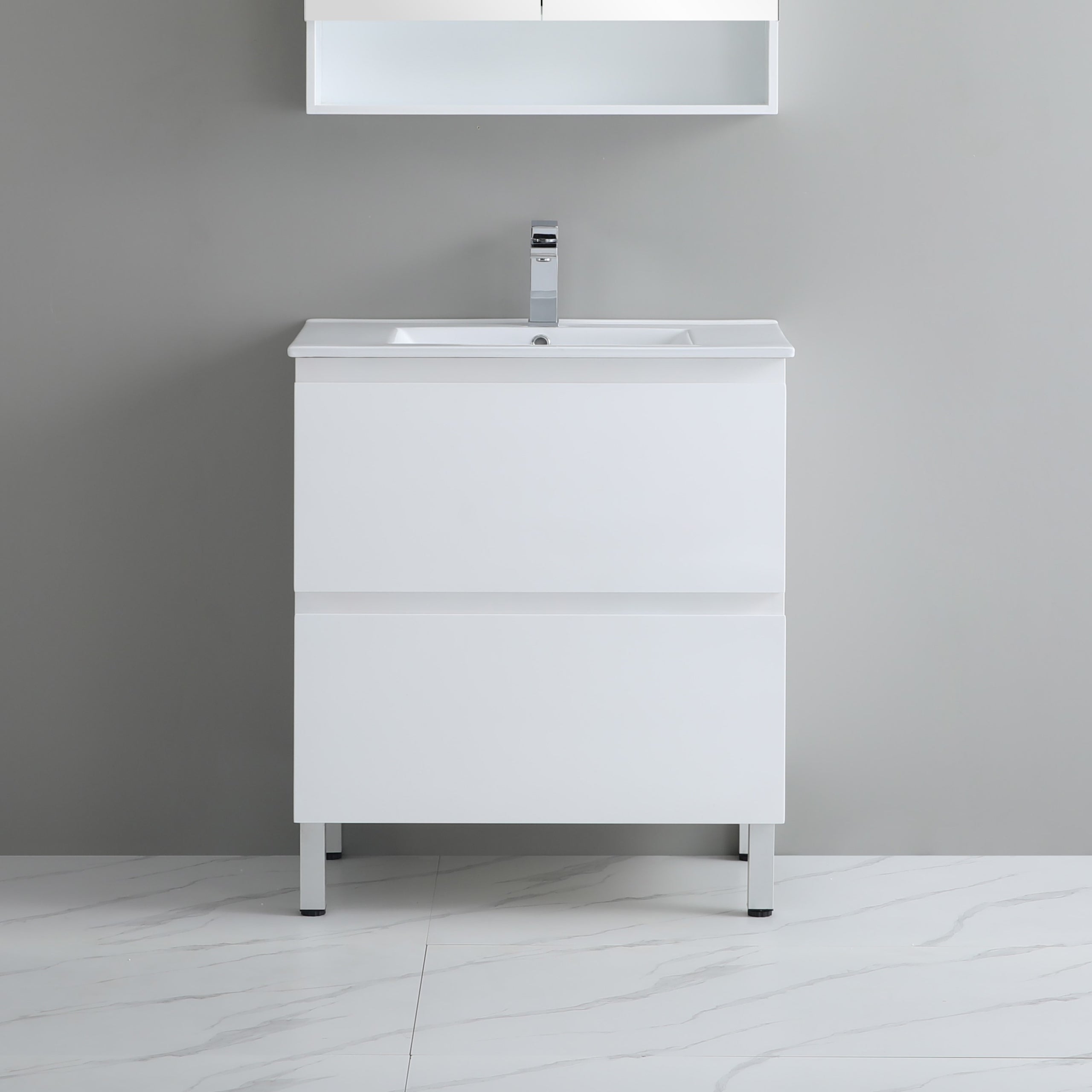 Riva PVC Freestanding Bathroom Vanity White