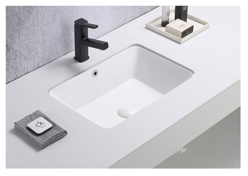 Crete Under Counter Basin 525*345*185 Gloss  White