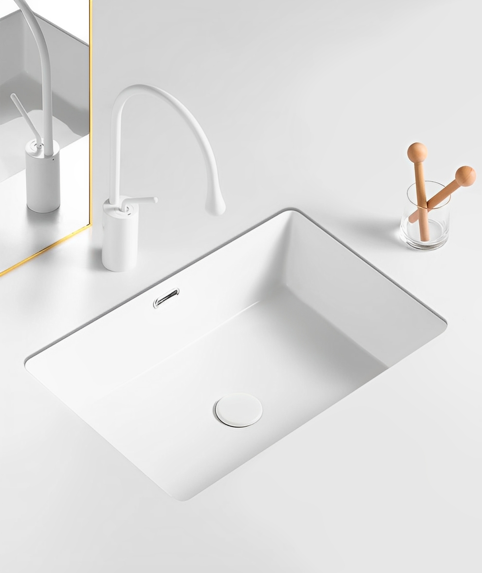 Crete Under Counter Basin 545*380*180 Gloss  White