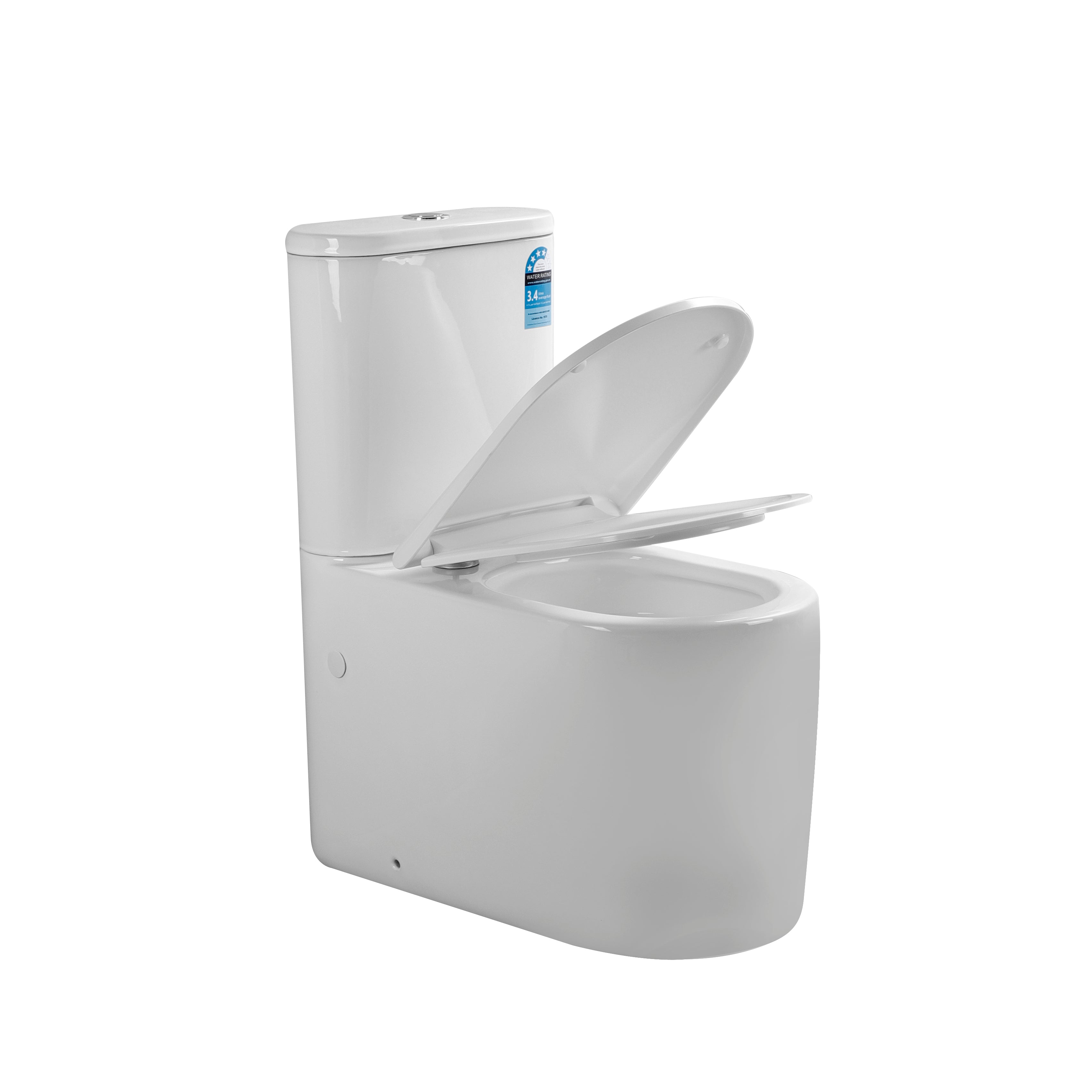 Devito Wall Faced Toilet Suite Tornado Rimless Quiet Flush