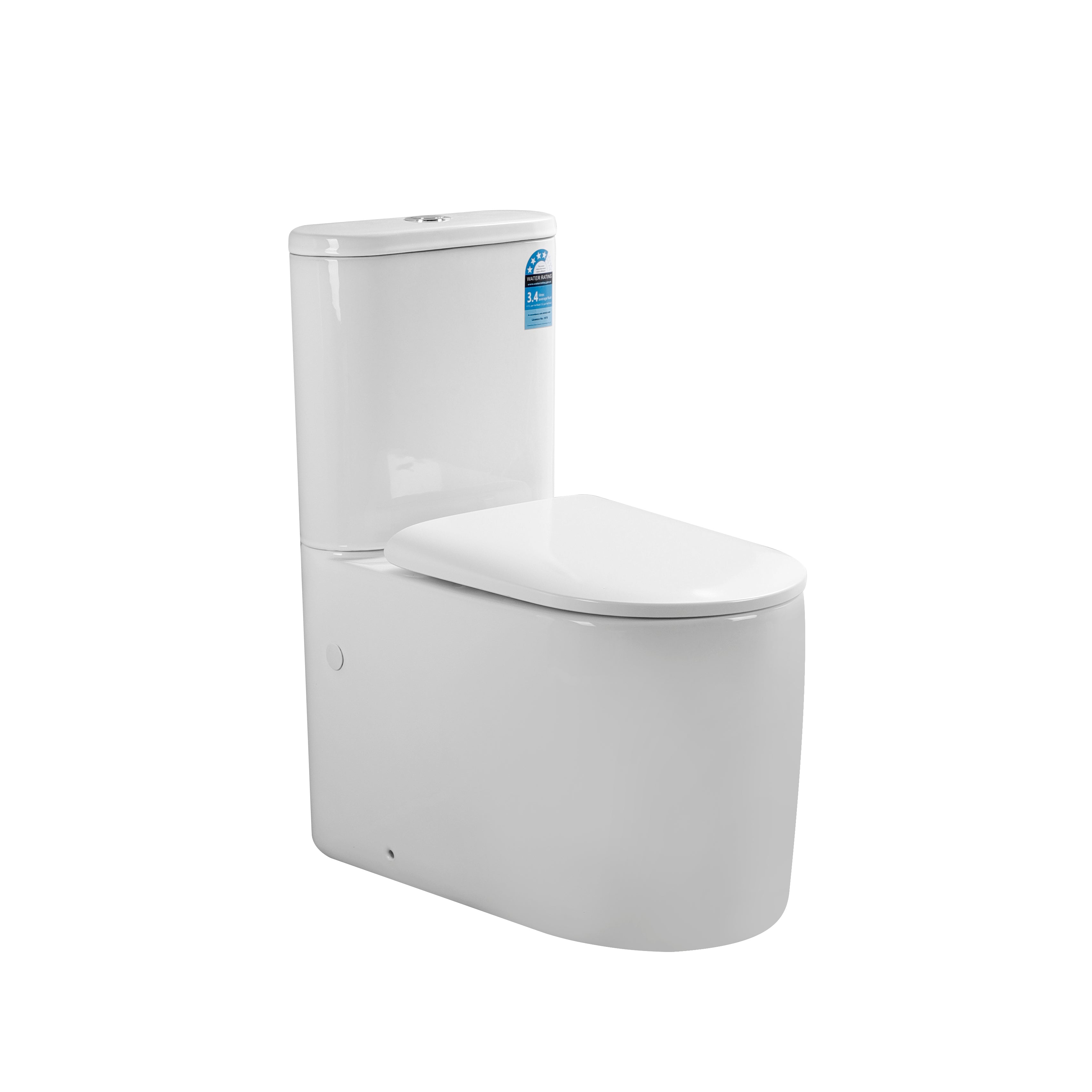 Devito Wall Faced Toilet Suite Tornado Rimless Quiet Flush