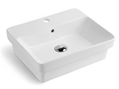 Kliff Insert Basin Tap Hole 495*400*150 Gloss white