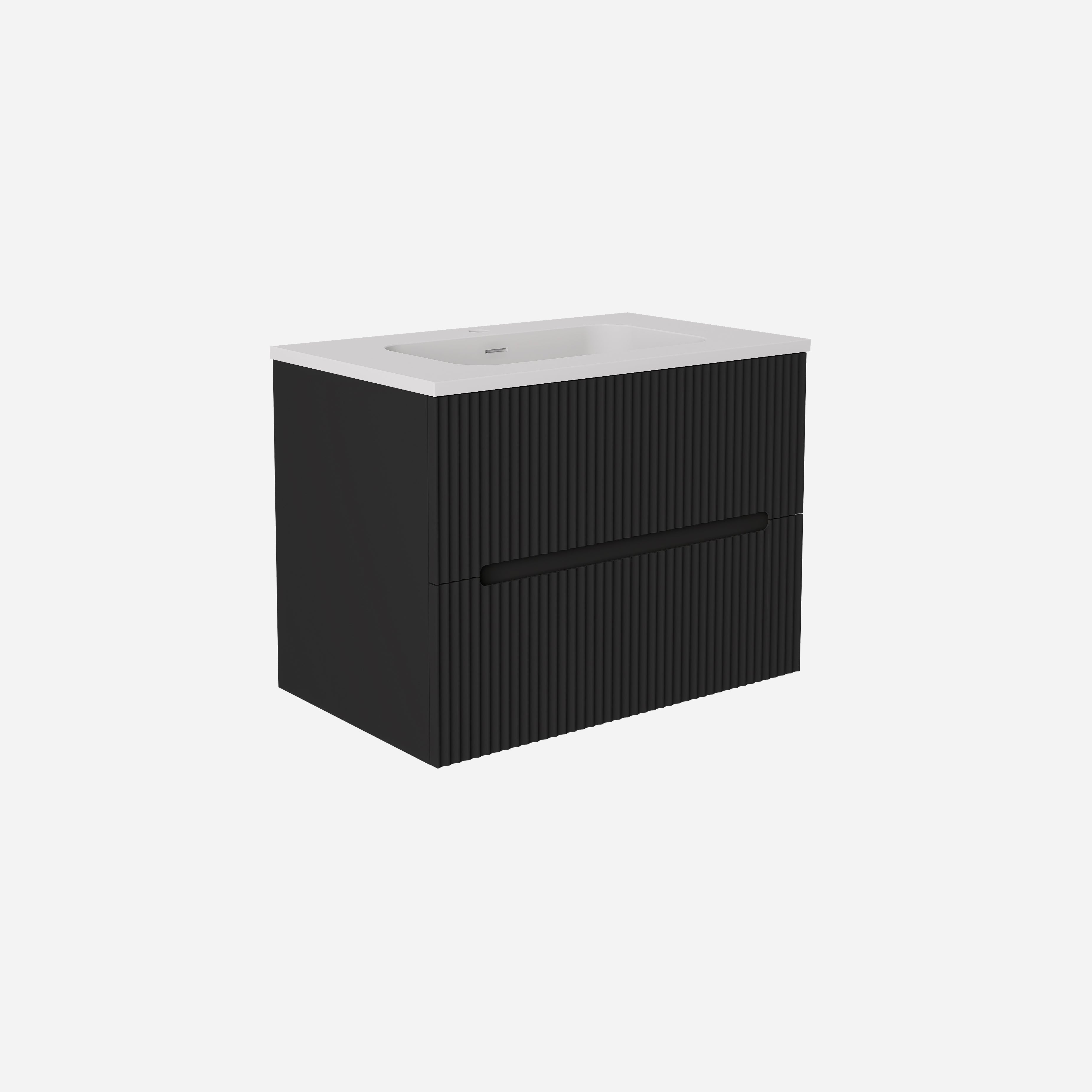 Cabarita Morden Wall Hung PVC Cabinet Matte Black