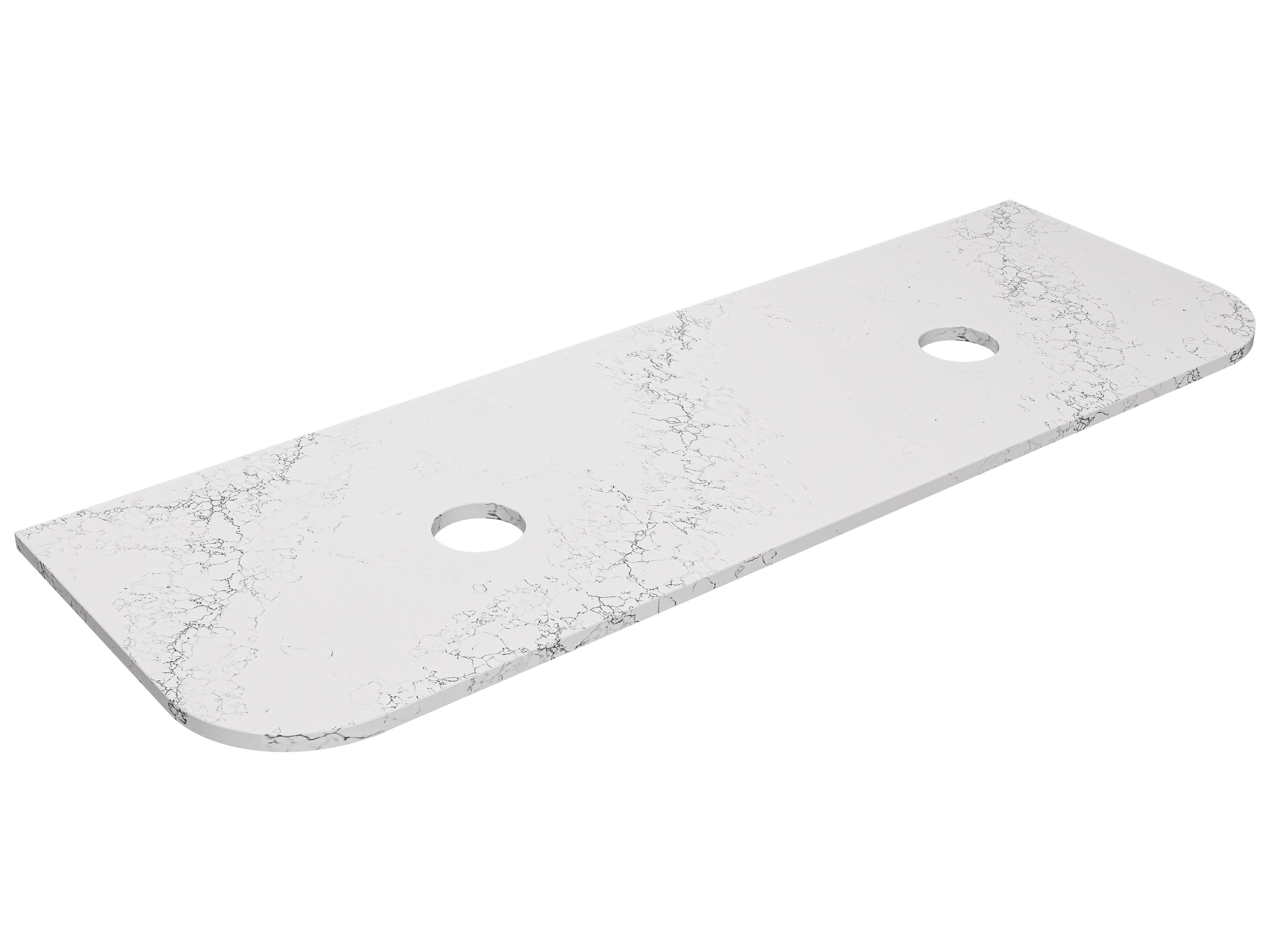 Calacatta White Curve Zero Silica Engineer Stone Top