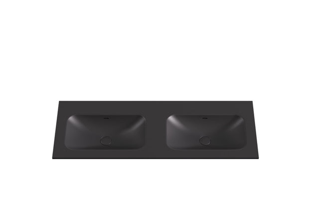 Solid Surface Stone with integrated Basin Matte Black
