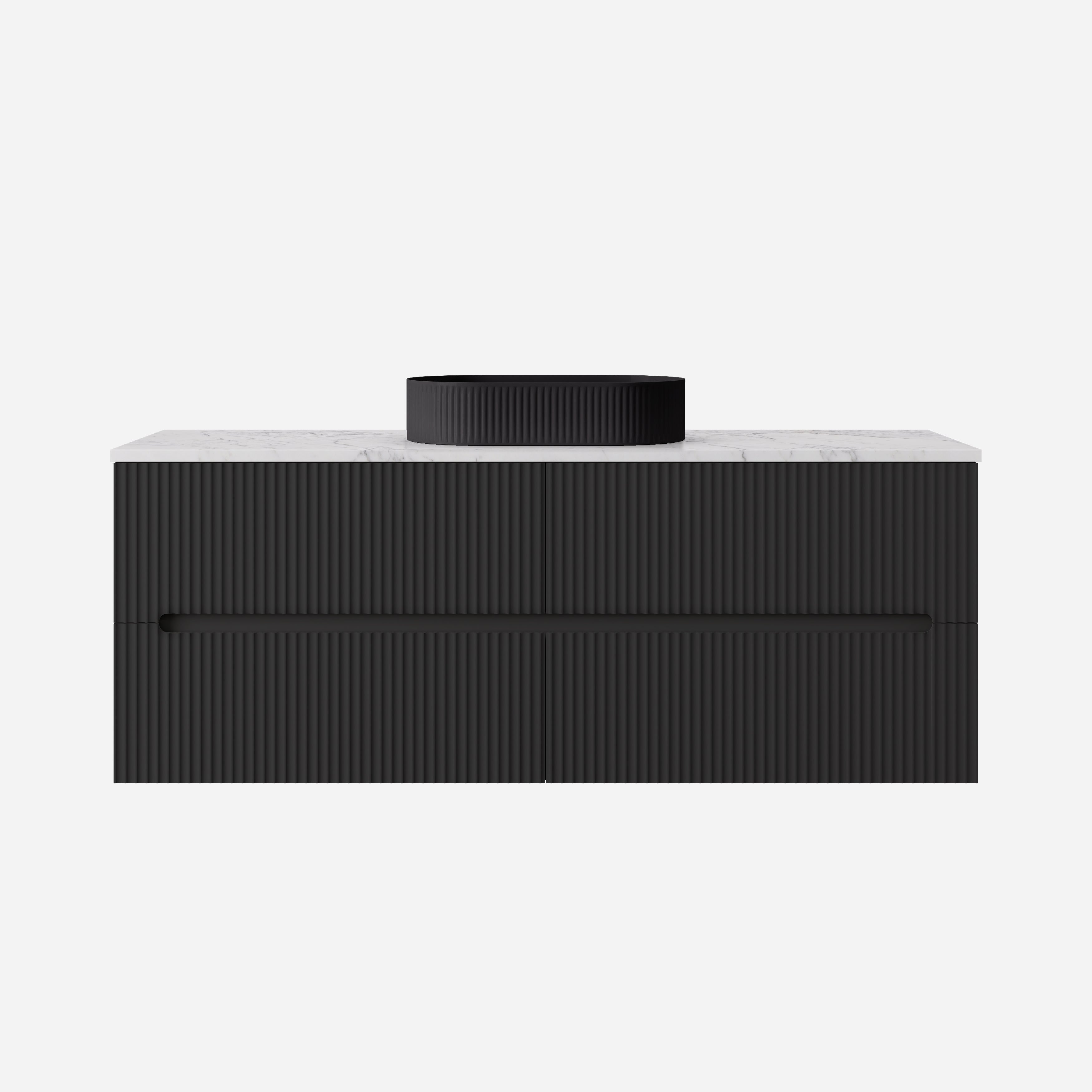 Cabarita Morden Wall Hung PVC Cabinet Matte Black