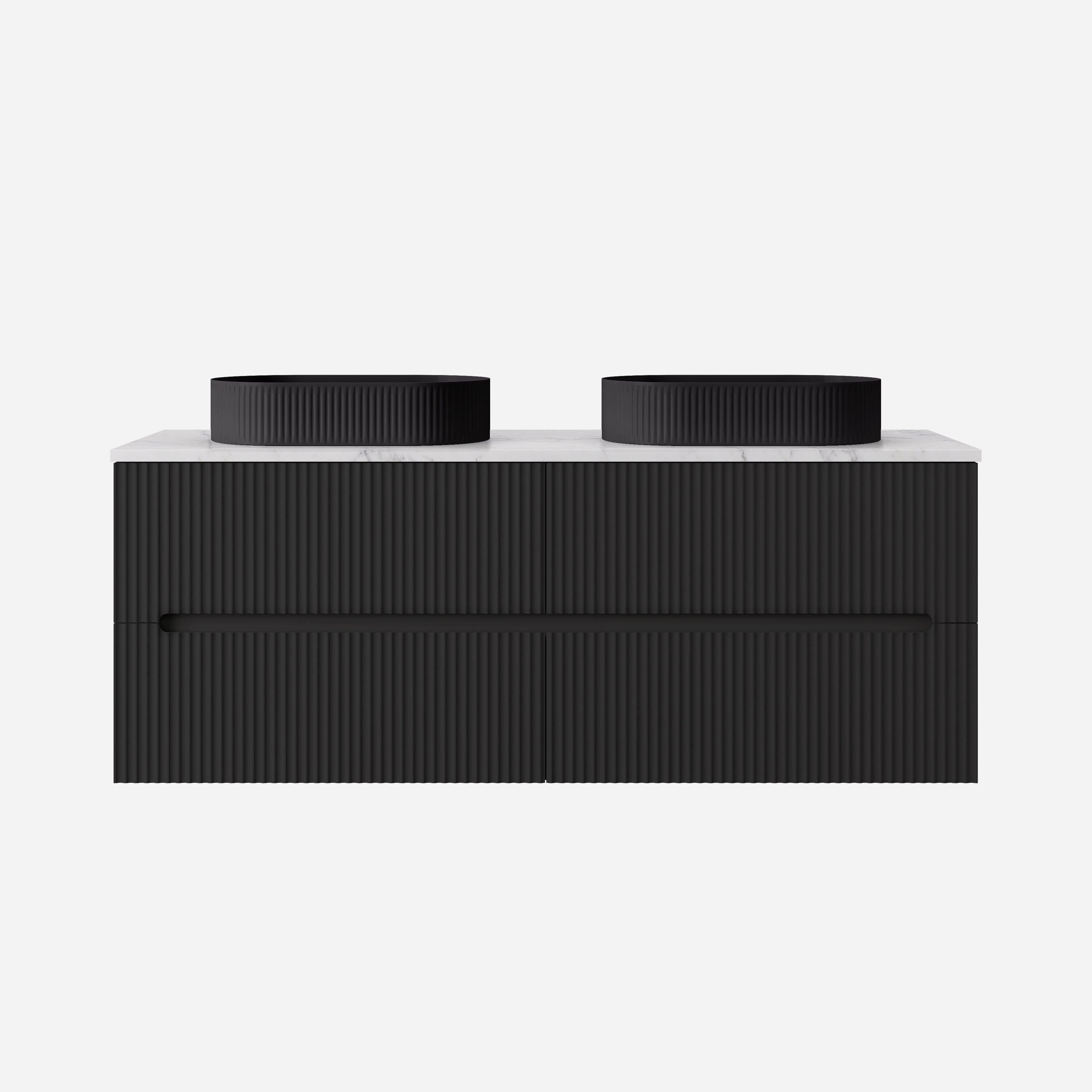 Cabarita Morden Wall Hung PVC Cabinet Matte Black