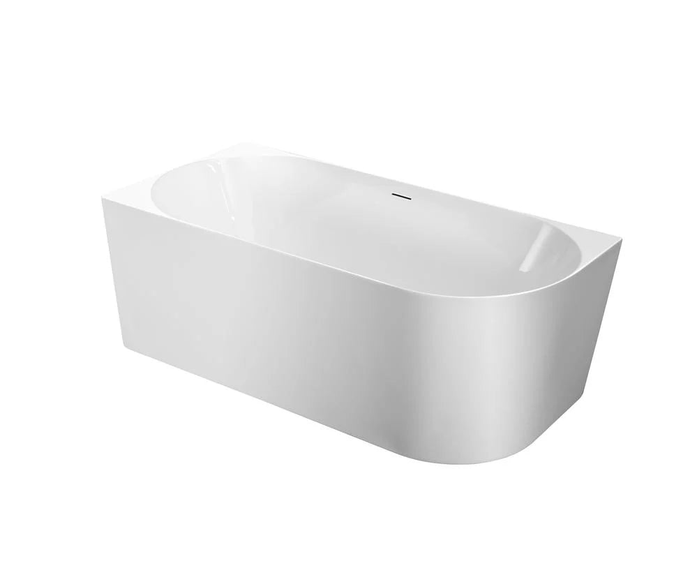 Nova Left-Hand Corner Gloss White Bathtub