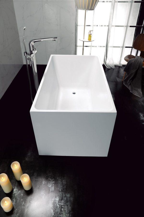 ORTA 1400mm Multi-Fix Freestanding Gloss White Bathtub - Living and Bathroom