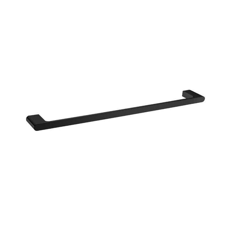 VOG Series Black Single Towel Rail 600mm
