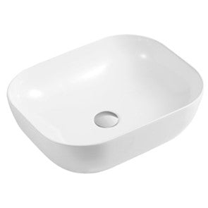 Gloss White Ceramic Above-counter basin  465 x 375 x 120 mm