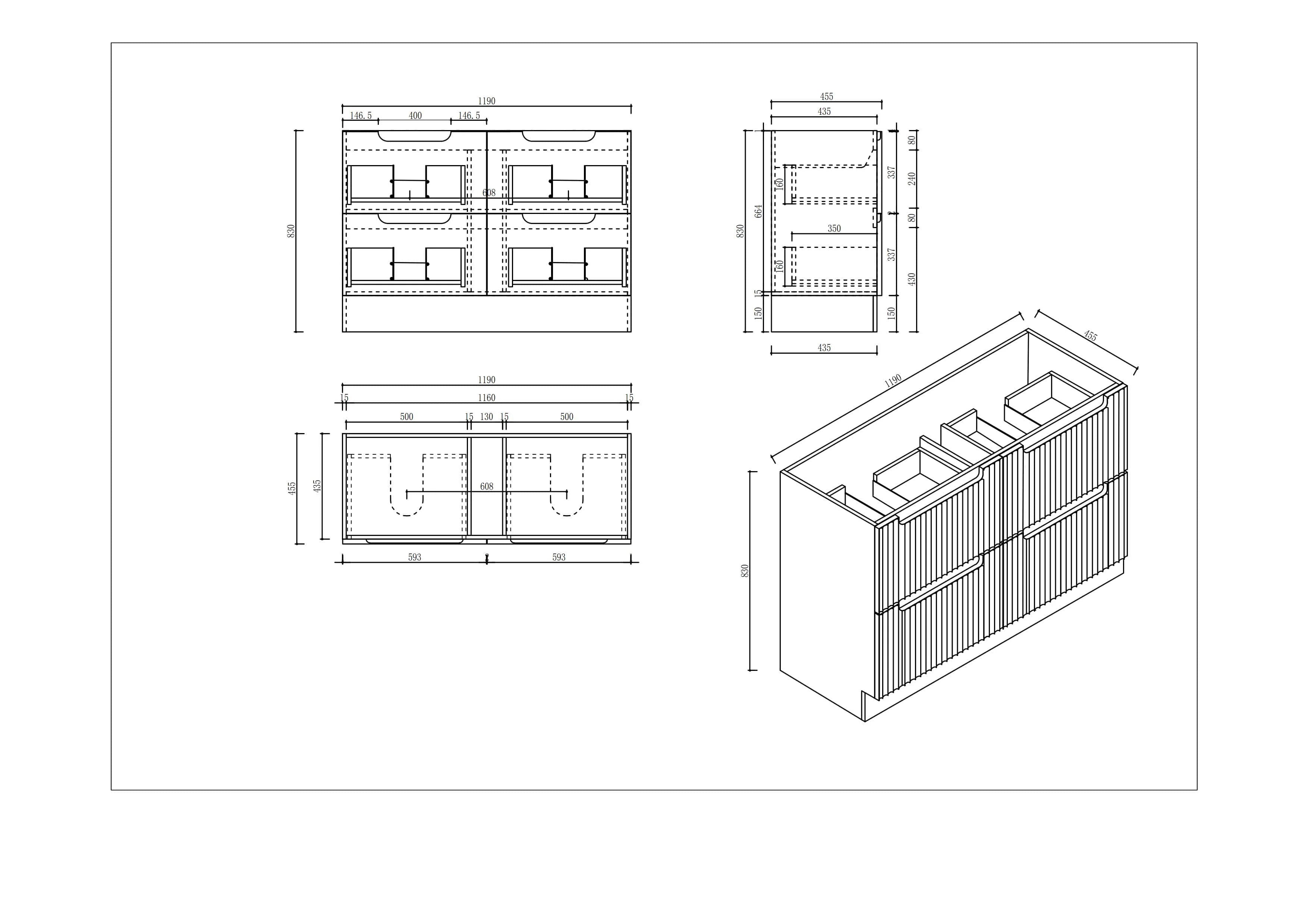 Rhea Fluted Freestanding Vanity Natural Oak