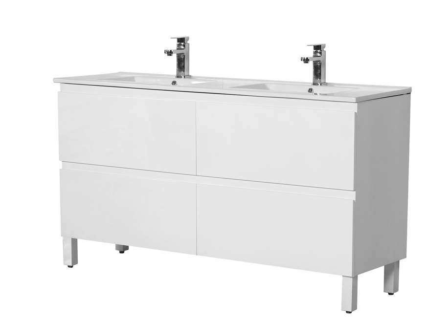 Riva PVC Freestanding Bathroom Vanity White