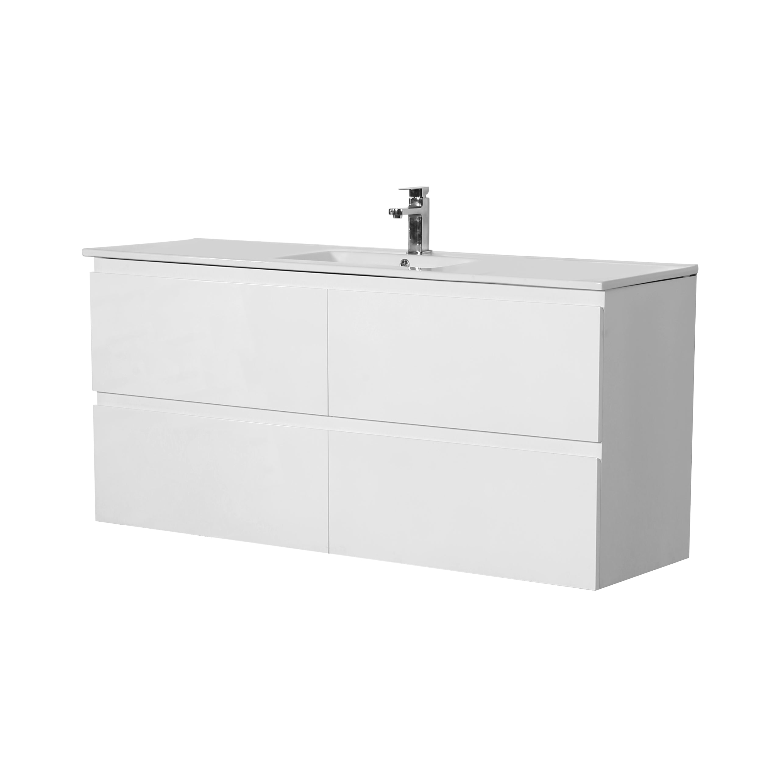 Riva PVC Wall Hung Bathroom Vanity White