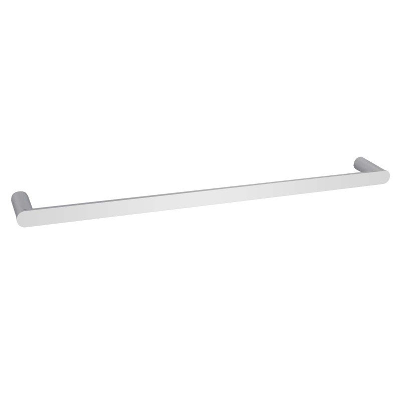 RUSHY - 800mm Chrome Single Towel Rail White
