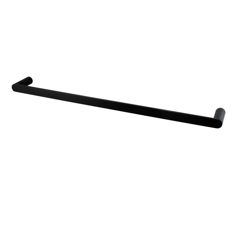 RUSHY - 600mm Black Single Towel Rail