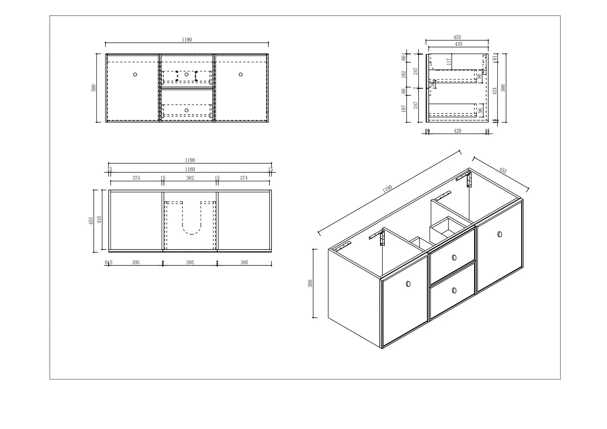 Seattle Wallhung Vanity Matte White