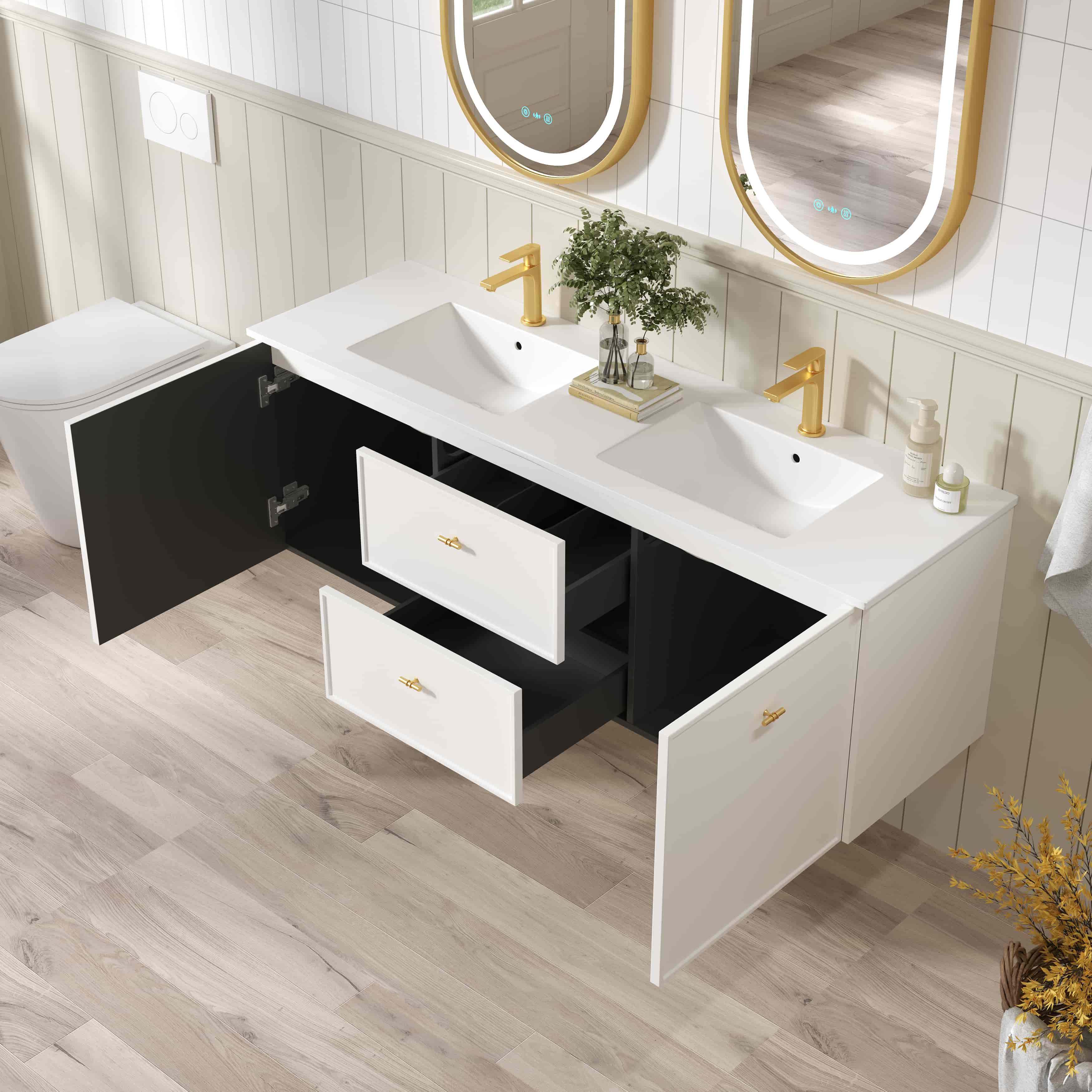 Seattle Wallhung Vanity Matte White