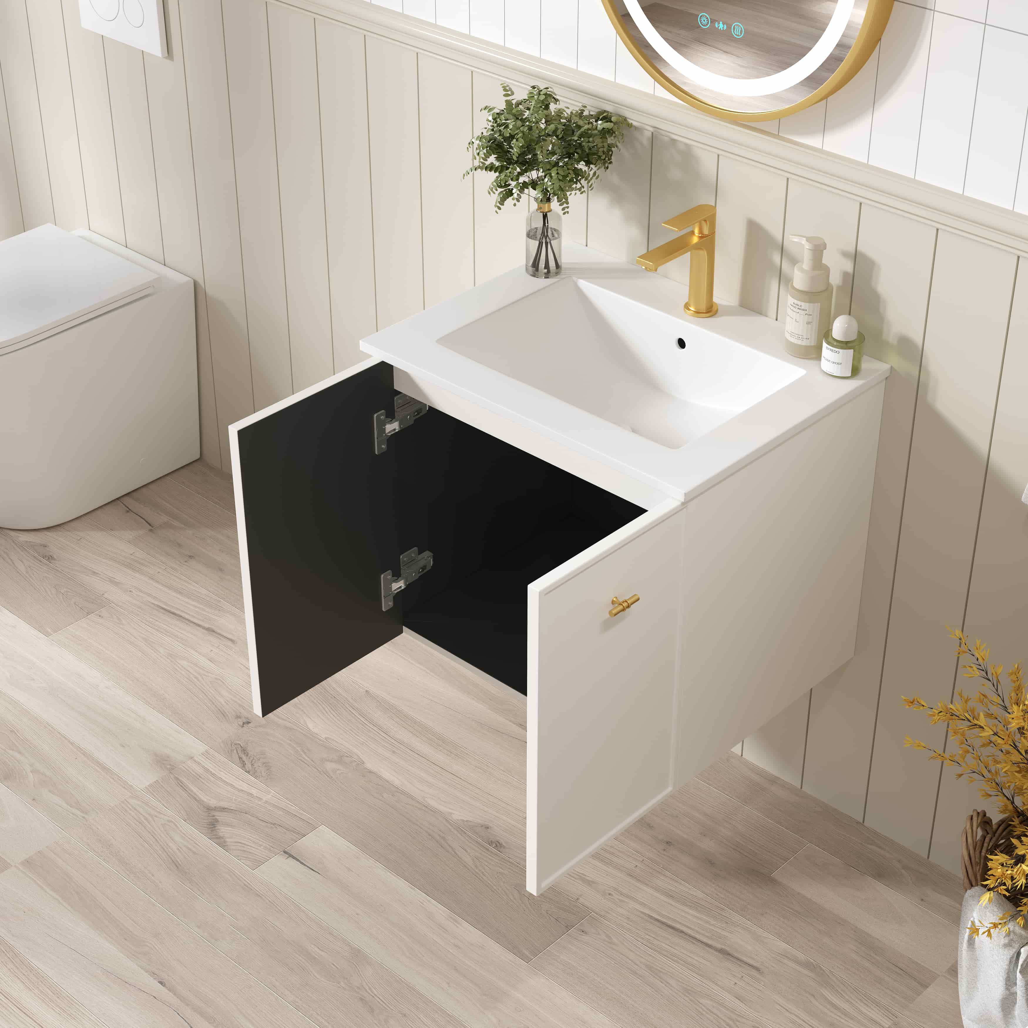 Seattle Wallhung Vanity Matte White