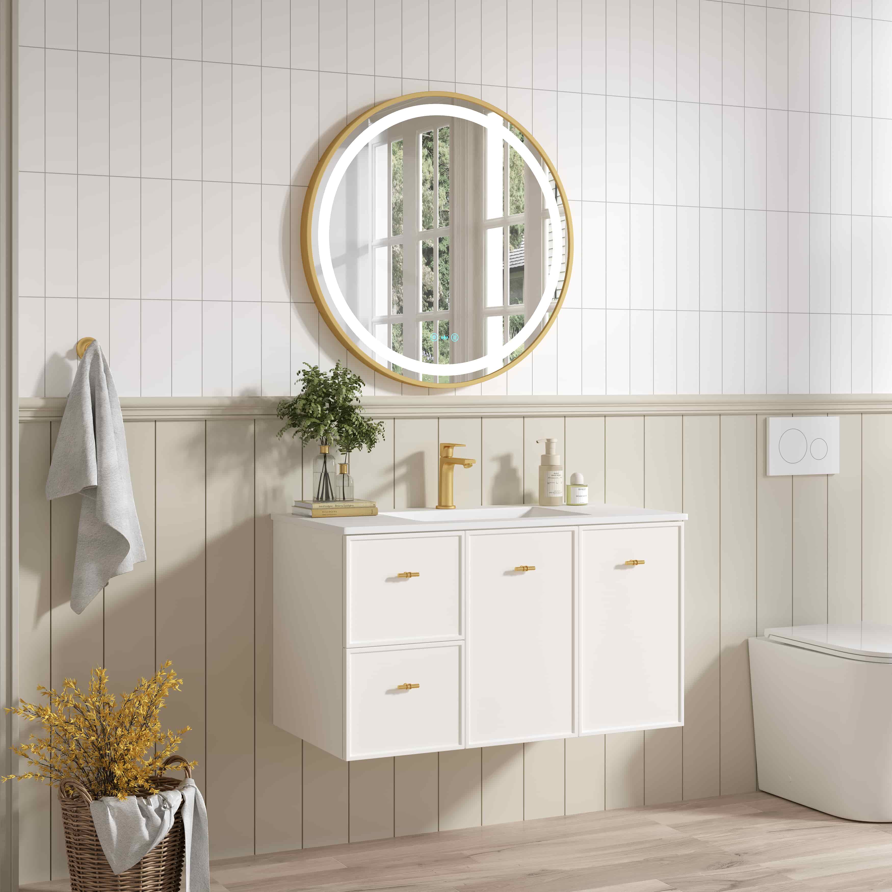 Seattle Wallhung Vanity Matte White