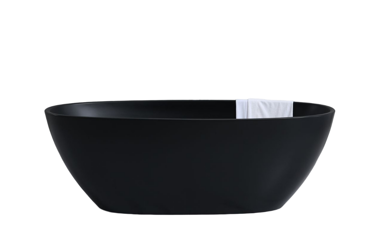Stella  Freestanding Bathtub Matt Black (Available in 1500mm and 1700mm Size)