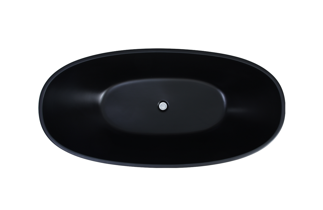 Stella  Freestanding Bathtub Matt Black (Available in 1500mm and 1700mm Size)