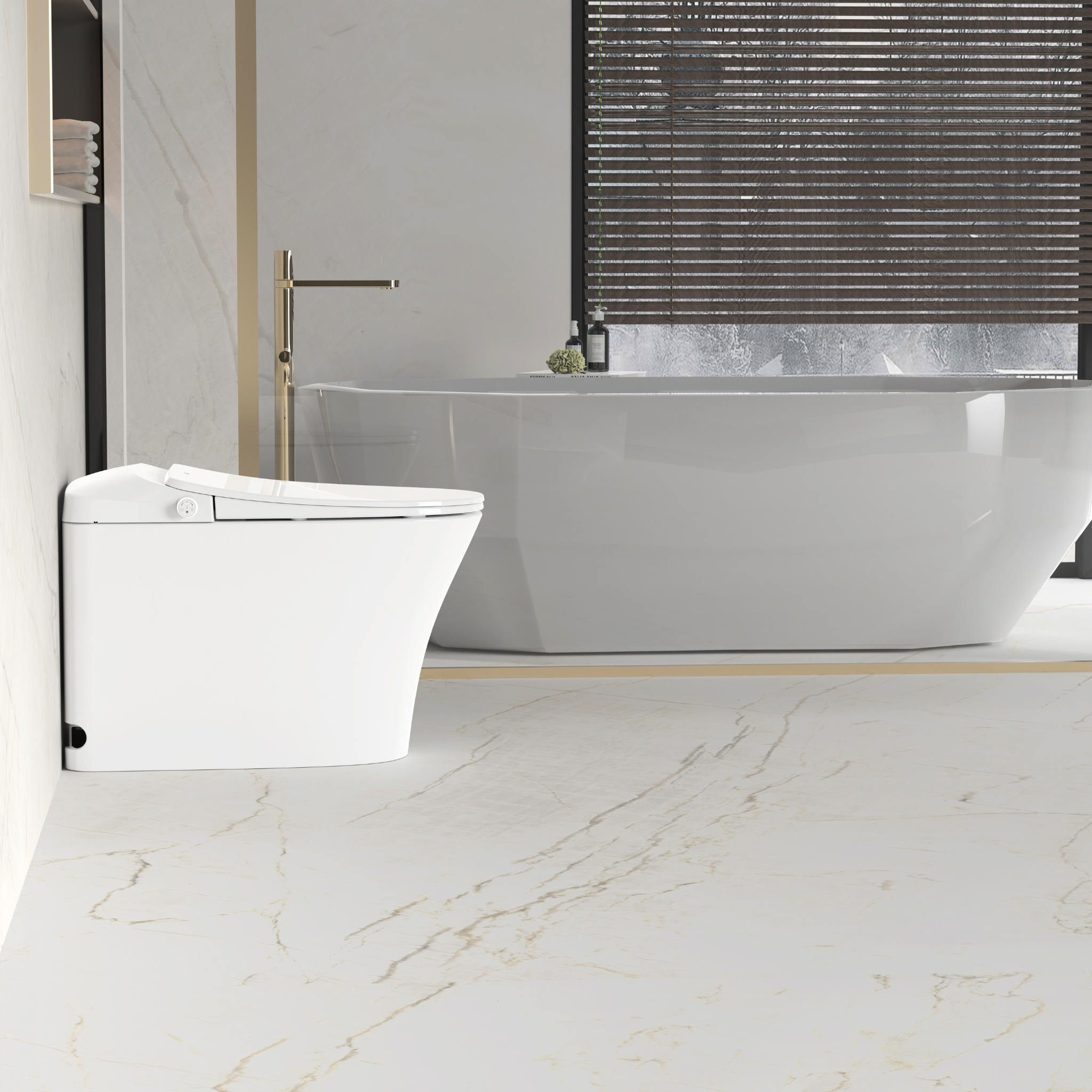 Samos Back to Wall Smart Toilet Suite With Auto Open/Close