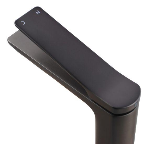 RUSHY Brushed Gun Metal Grey Basin Mixer - Living and Bathroom